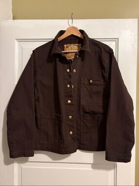 Big Bud Press DENIM WORK JACKET - ESPRESSO BROWN